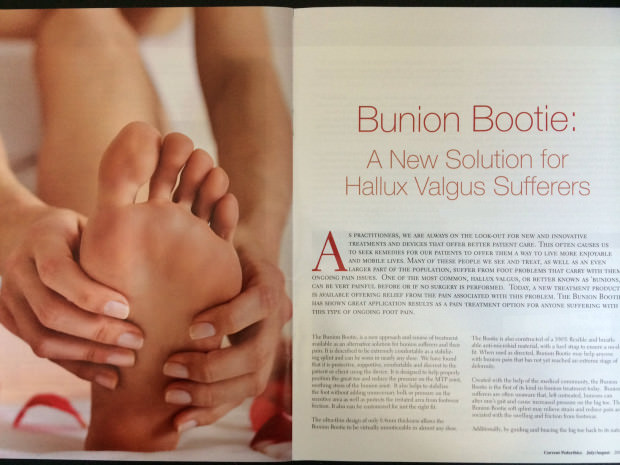Current Pedorthics Feature Bunion Bootie