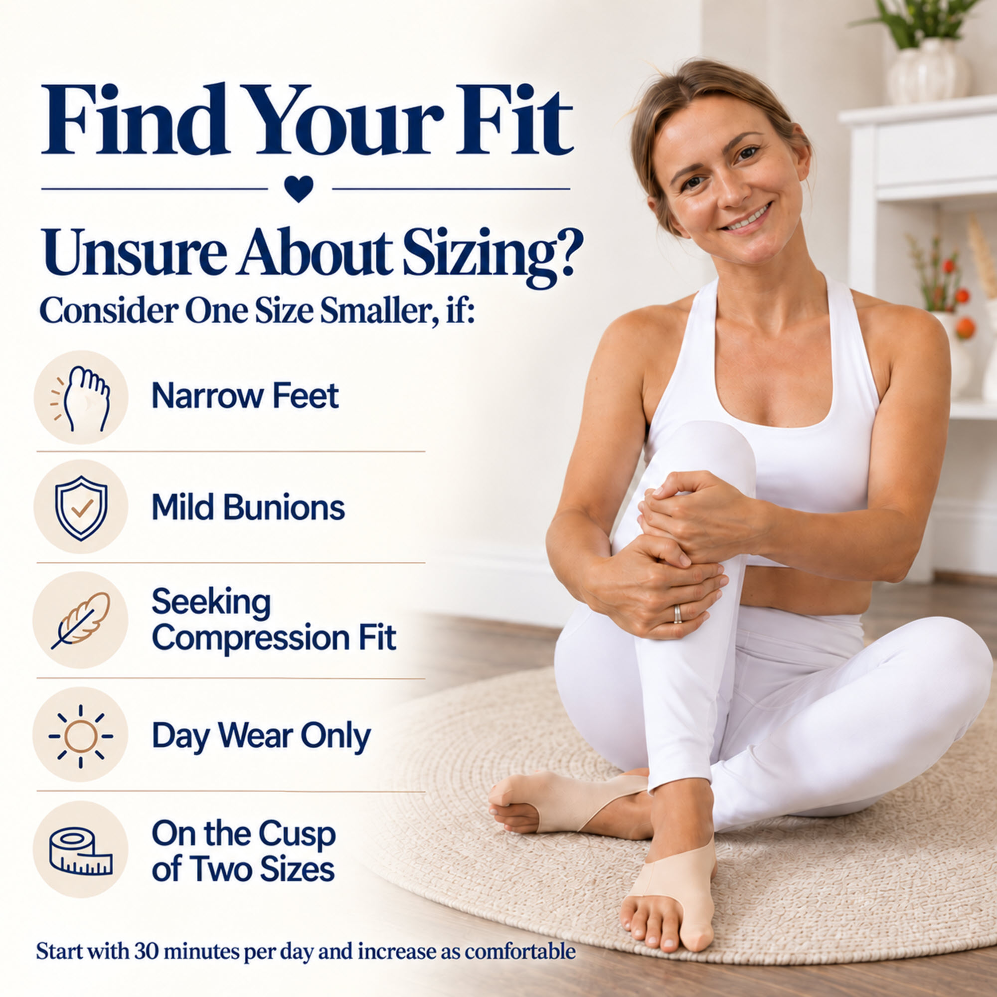 Find Your Fit Sizing Tips Yoga Bunion Corrector